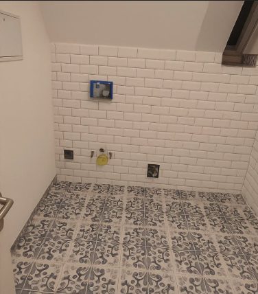 Badezimmer: Metro-Platten, Ornamentboden