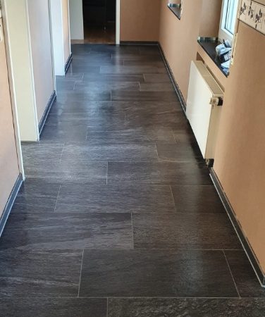Nachher: Korridor, Bodenbelag