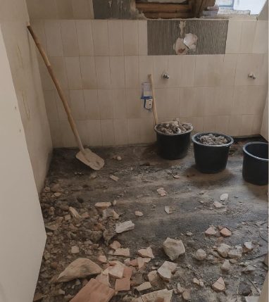 Vorher: Badezimmer