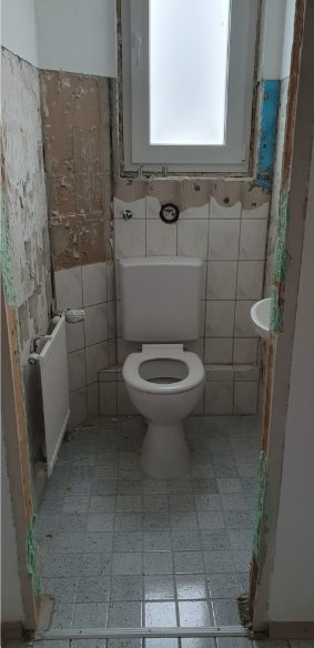 Vorher: Gäste-WC